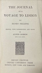 . THE JOURNAL OF A VOYAGE TO LISBON.